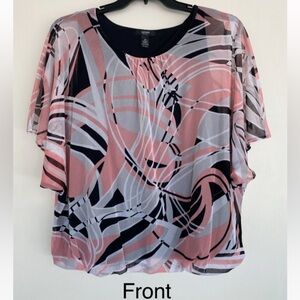 H&M Pink and Gray Boxy Blouse Women's blouses for all occasions..